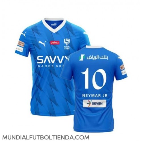 Camiseta Al-Hilal Neymar Jr #10 Primera Equipación Replica 2023-24 mangas cortas